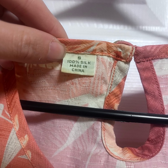 Tommy Bahama 100% silk women’s small coral dress vacation summer beach dress - Picture 3 of 5